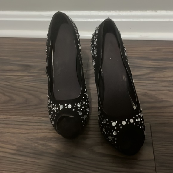 Black rhinestone heels! - Picture 2 of 6